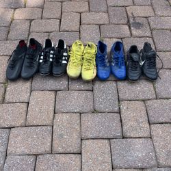 Soccer Cleats All Different Sizes 
