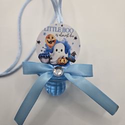 Boy Little Boo Baby Shower Pacifiers Guest Favor Necklaces 