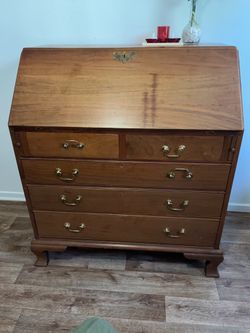 Wood secretary desk