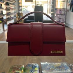 Burgundy JACQUEMUS Hand Bag