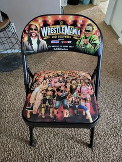 WWE Wrestlemania 39 Rare Ringside Folding Chair 4/1/2023 Hollywood Los Angeles.