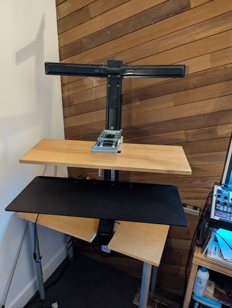 Ergotron Workfit-S Dual Monitor Standing Desk Converter