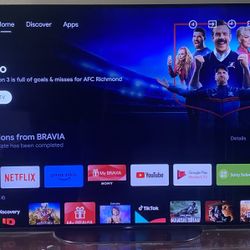 Sony Master Series Bravia OLED 55 Inch TV Model A9G. 4K Ultra HD (3840 X 2160 Pixels) With Remote, Stand, Cord and Box. Excellent Condition! Like New!
