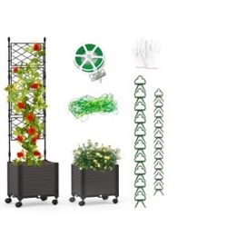 2 New Planter Boxes With Trellis 