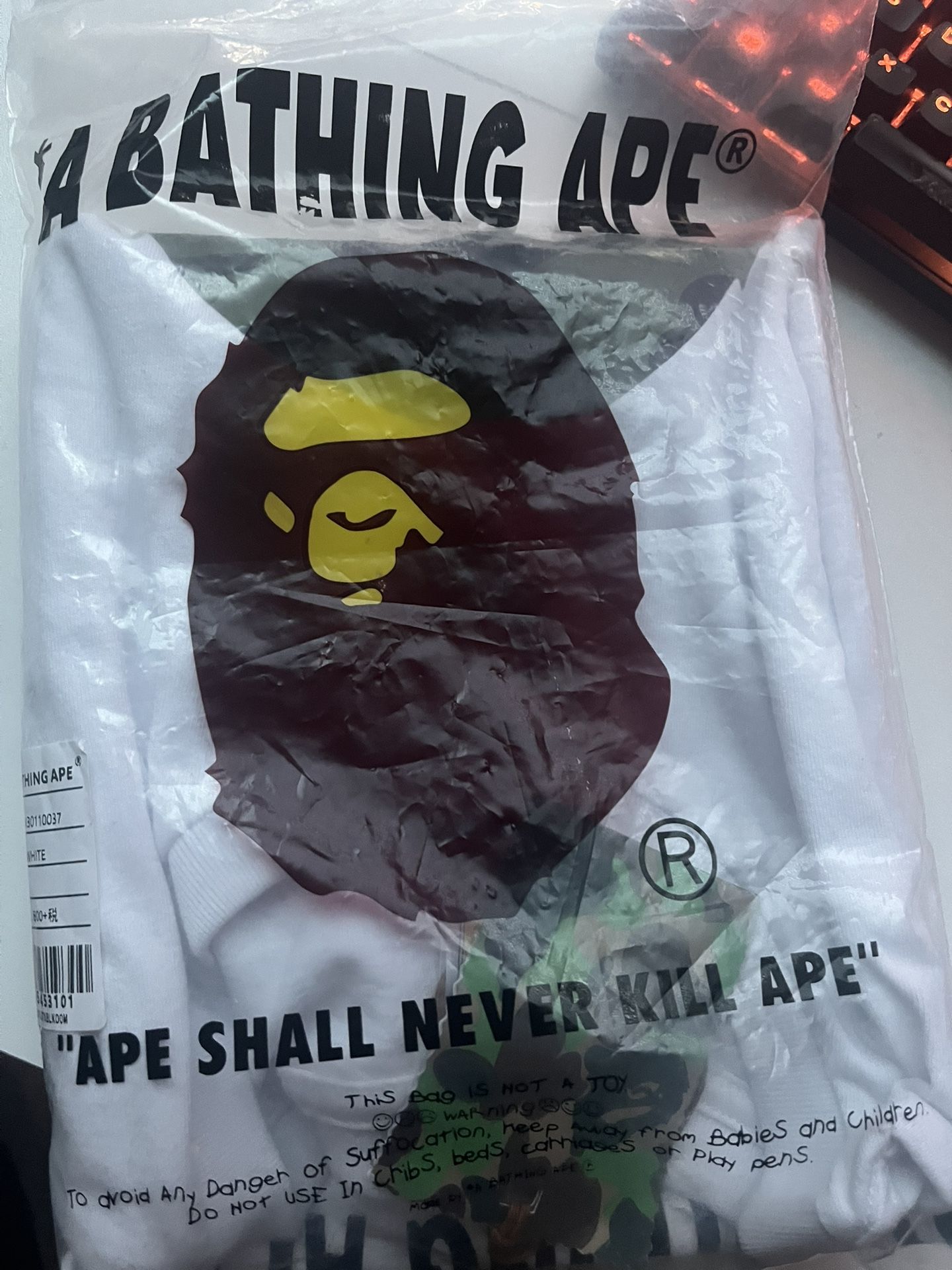 Authentic Bape T-Shirt Size XL