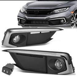 2019 And 2020 Honda  Civic Fog Lights Luces Niebla Neblina Focos 