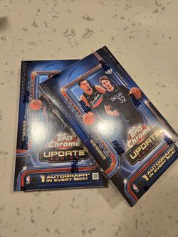 Topps chrome update basketball nba hobby box