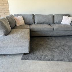 Gray Modern Sectional Sofa Couch Sala 