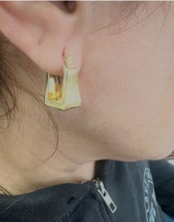 10K Yellow Gold Hoops For Wedding