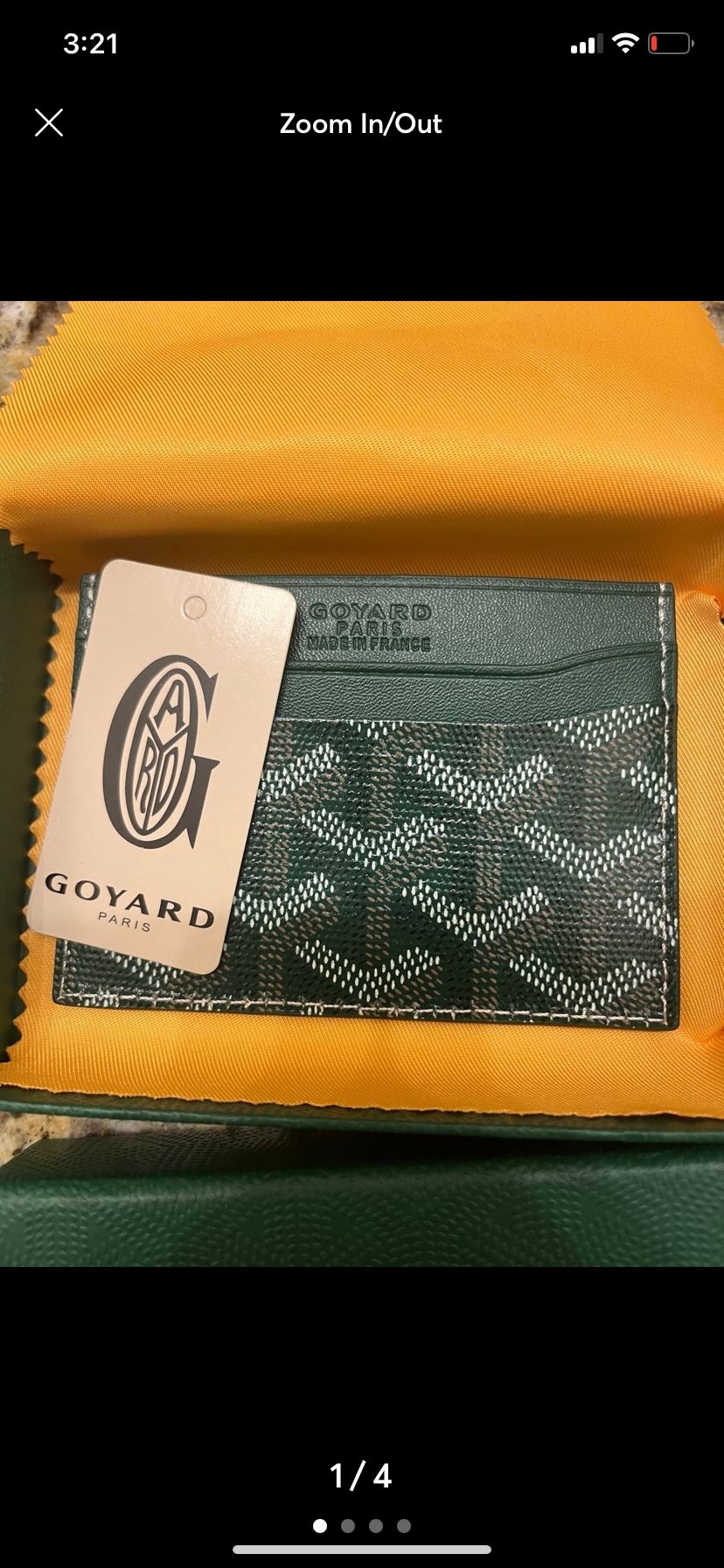 Green Goyard Cardholder