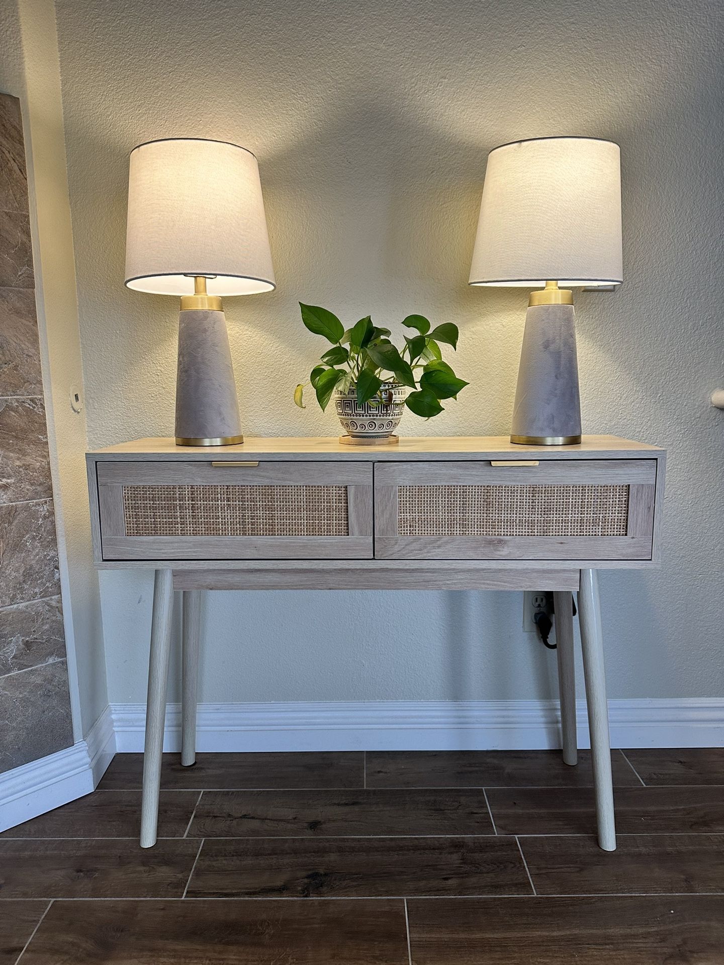 Oak Console Table