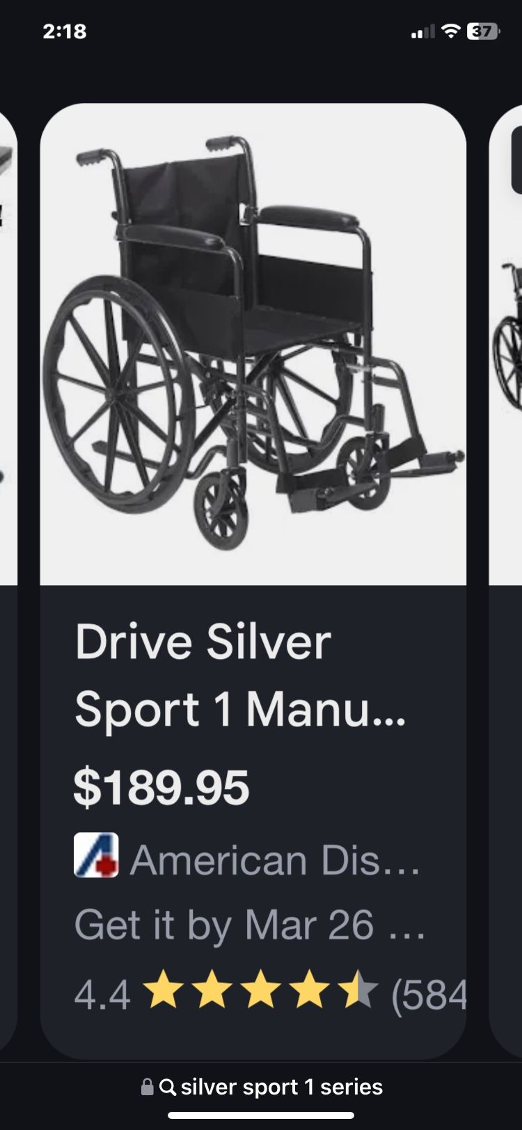 Top Condition Wheel Chair