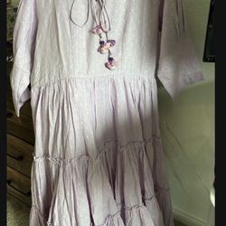 Beautiful Women 40 Size Purple Dress Only
