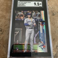 Bo Bichette 2020 Topps Chrome Update Rookie Refractor Baseball Card Mint