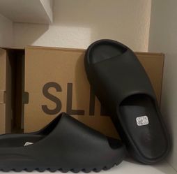 Yeezy Adidas Slides Onyx Men Size 10