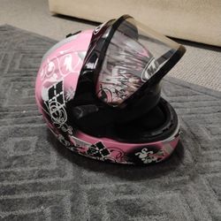 Woman's Pink Size Large Motorcycle Helmet 