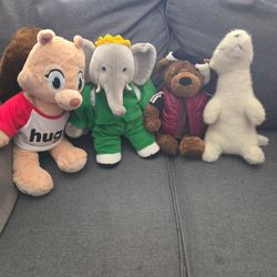 Various Plush Animals Sold Individually