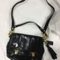 Black Leather Coach Purse
