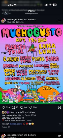 Mucho Gusto Music Festival Tix
