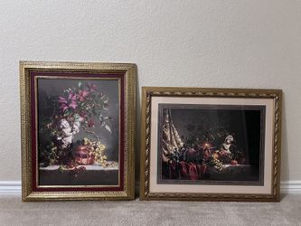 Angel With Fruit Picture Frame Home Interior