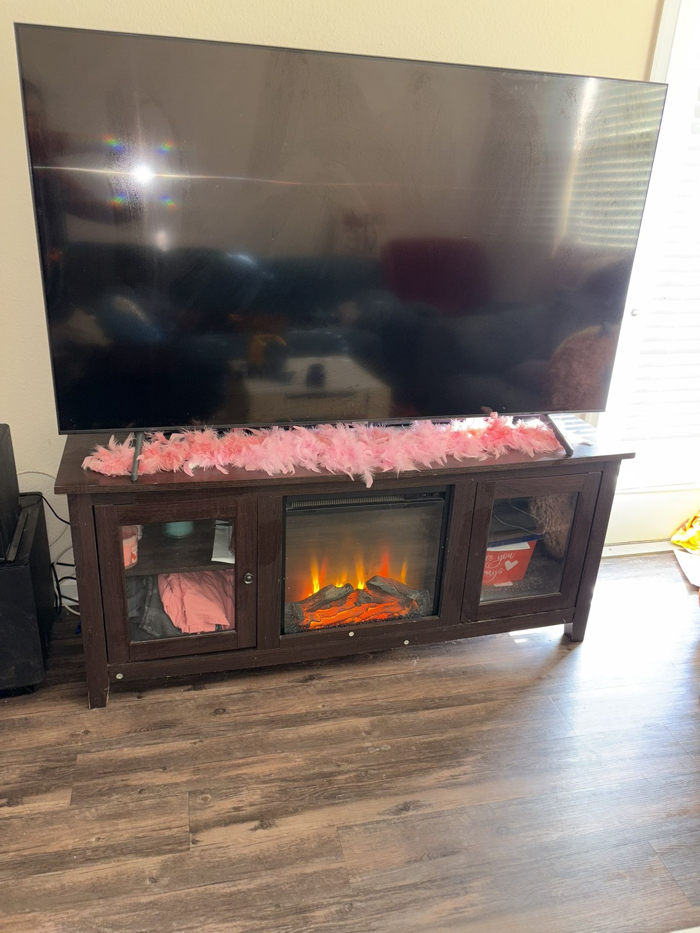 58” TV Stand /// Electric Heater