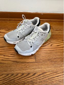 On Cloudflyer Grey Lime Stability Running Shoes