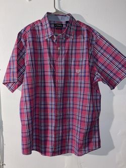 Chaps Collard Button Down Dress Shirt Size XL