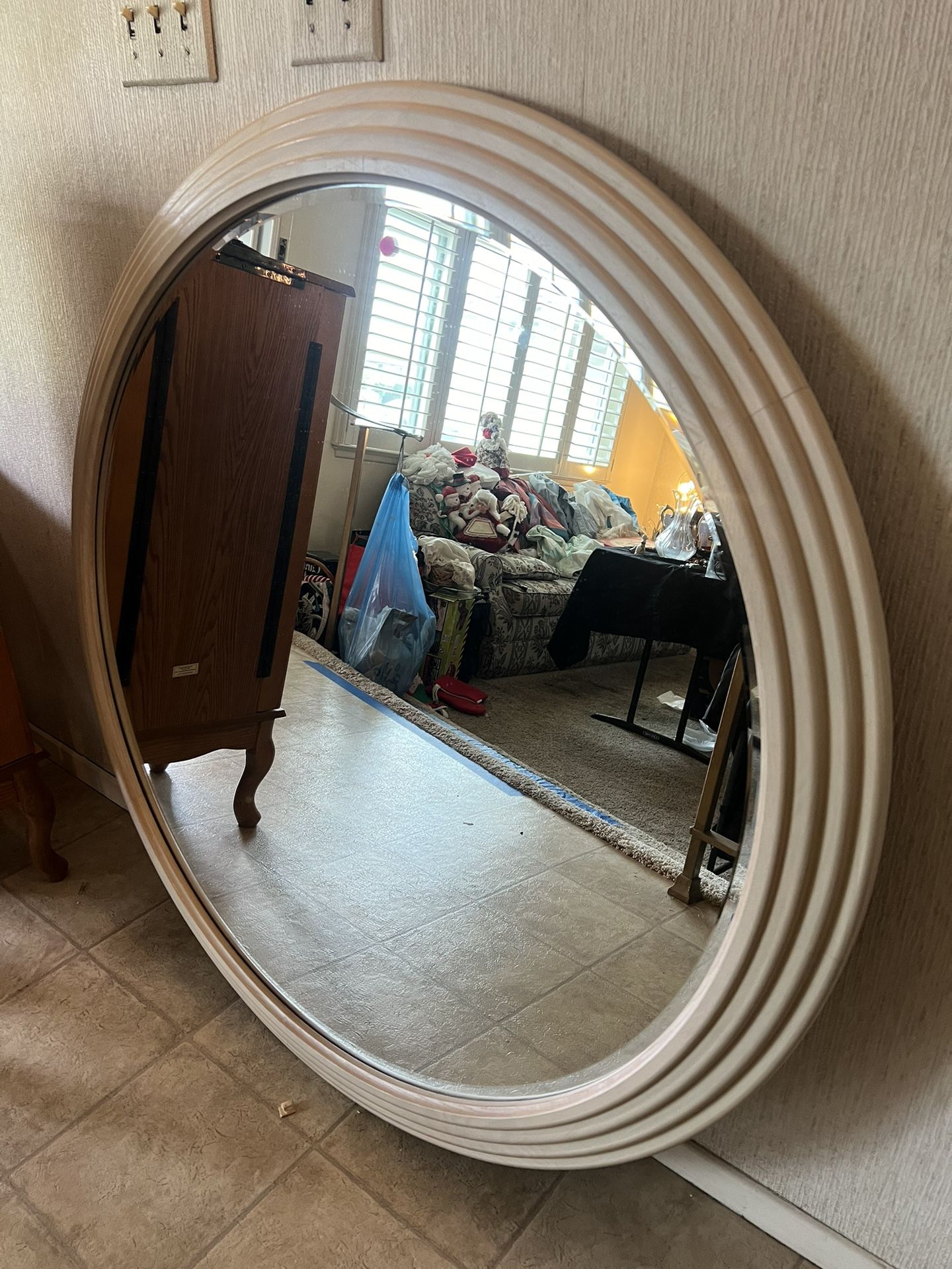 A Vintage Large Size Mirror Perfect For Any Style 