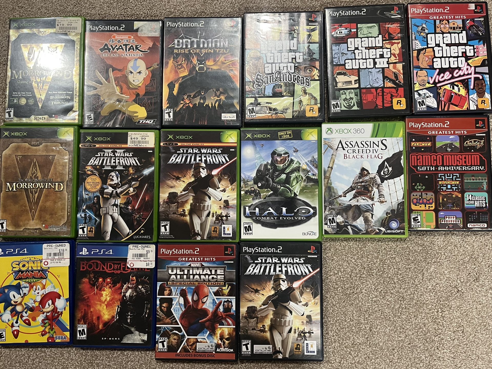 Video Games (Xbox, Nintendo, PlayStation)