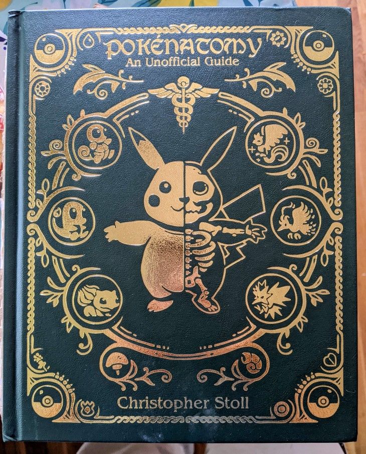 Pokenatomy Unofficial Pokemon Anatomy Guide Book Leather Hardcover