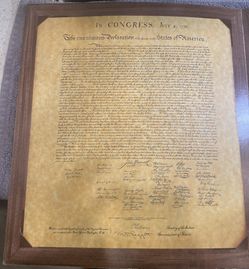 📜Vintage Declaration Of Independence - 16.5 x 14.5 