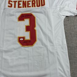 Jan Stenerud Signed Autograph Custom Jersey - JSA COA - Kansas City Chiefs