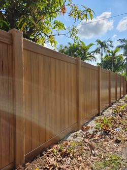 Brown PVC Fence