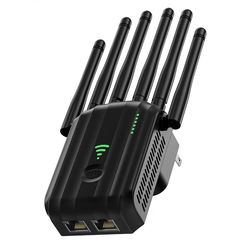 WiFi Extender Signal Booster, WiFi Repeater for Home, AC1900 Dual Band WiFi Booster, Long Range Coverage up to 13,880 Sq Ft, Supports 105 Devices, Eth