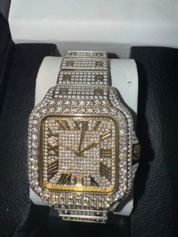 Iced Out Square Face Watch