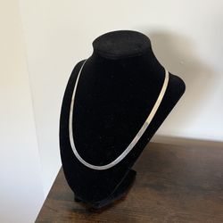 925 Silver Men’s Flat Chain Necklace