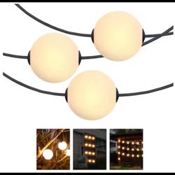 Brightech Ambience Pro 10-Light 28 ft Indoor/Outdoor LED Globe Bulb String Light