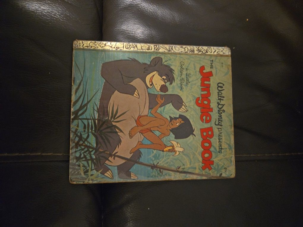 vintage "Walt Disney Presents The Jungle Book" Little Golden Book 