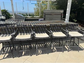 Outdoor Barstools Set of 5