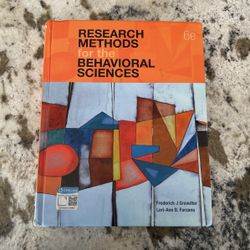 Research Methods For The Behavioral Sciences