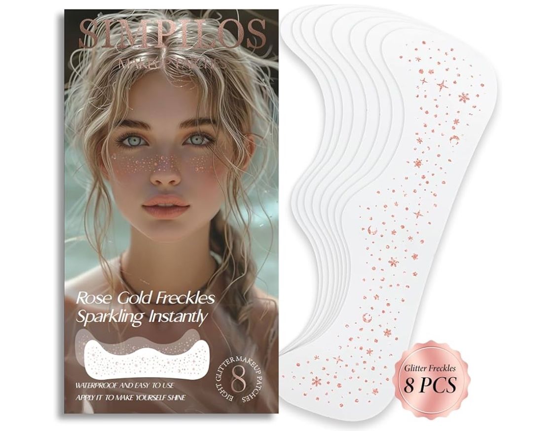 Glitter Freckles Face Tattoo
