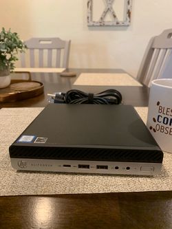 HP 8th Gen i7 6 Core Micro tower with 16GB Ram and 512GB SSD