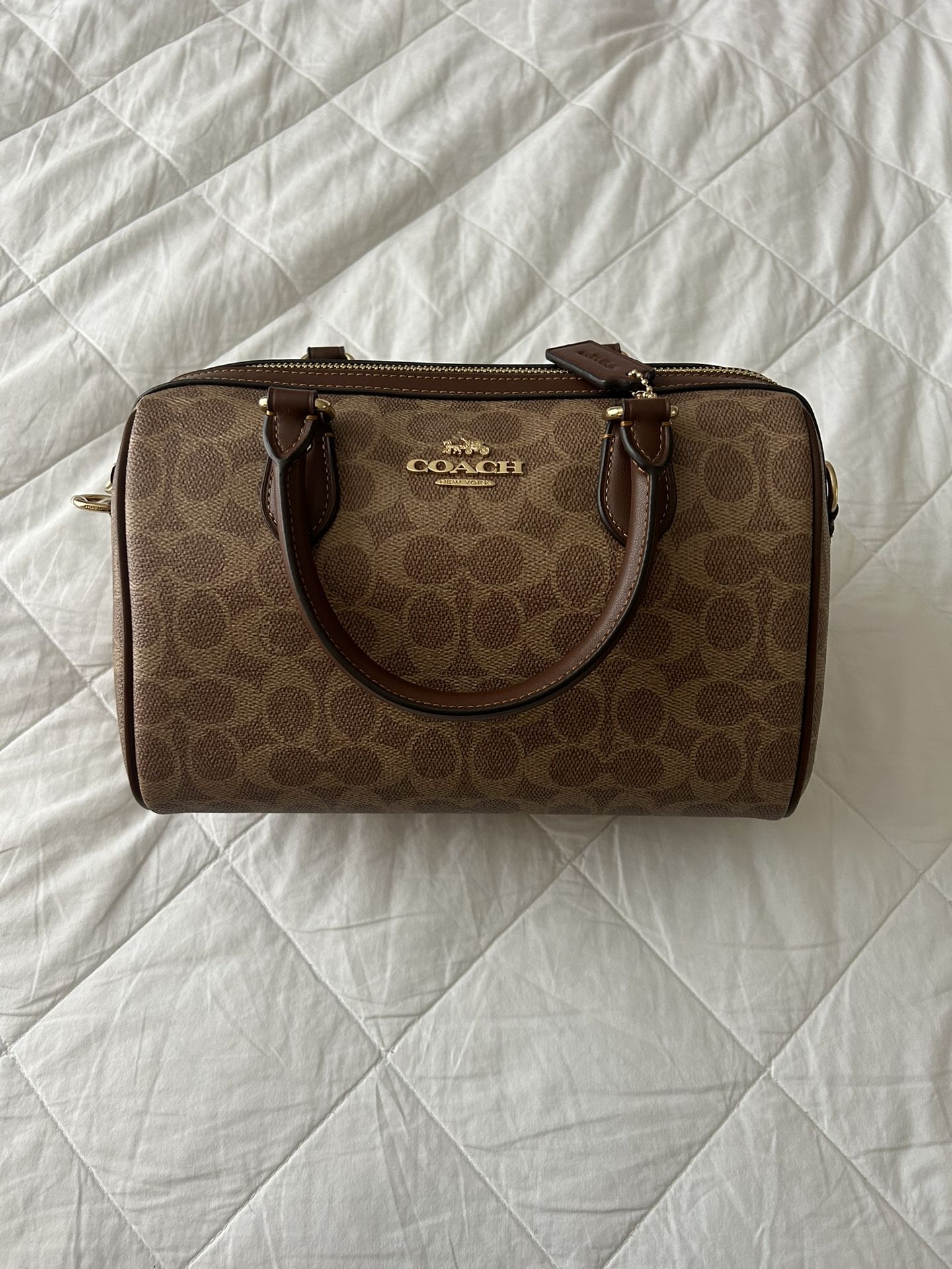 Coach Rowan Satchel Bag In Signature Canvas