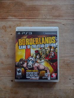 PlayStation 3 Game. Borderlands Game of the Year Edition. PS3 Game.