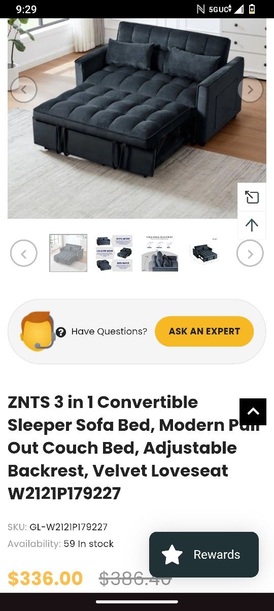 Pull Out Sofa Bed 