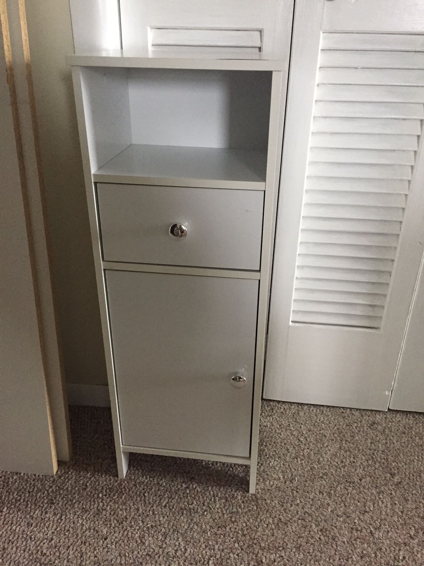 White small bathroom or elsewhere cabinet