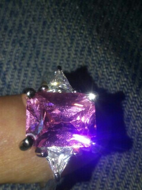 Real Stone Sterling silver. Like New .