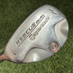 TaylorMade Rescue Dual 4 Hybrid 22 degree LH Graphite Flex R 40”
