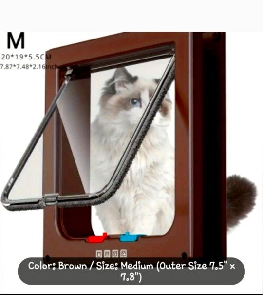 New Weatherproof Pet Door with 4 Way Locking Mechanism