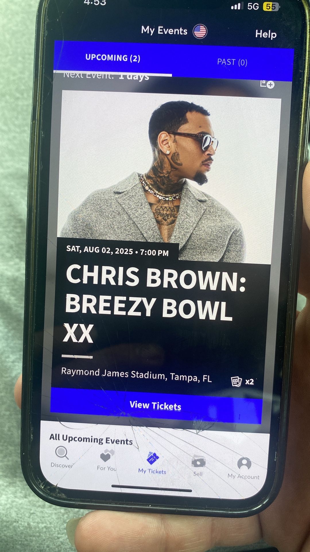 Chris Brown Breezy Bowl XX Tickets